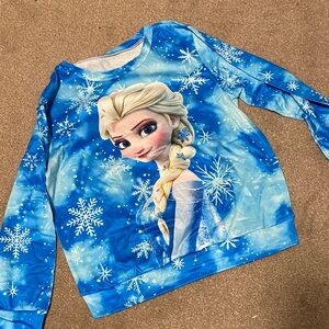 Frozen Themed Blue Kids Shirt